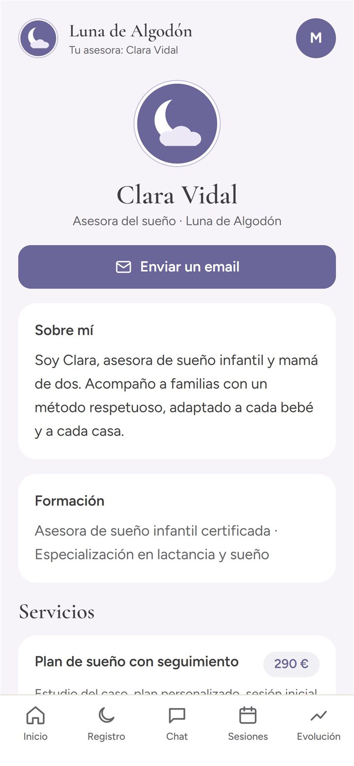 Perfil de la asesora que ve la familia
